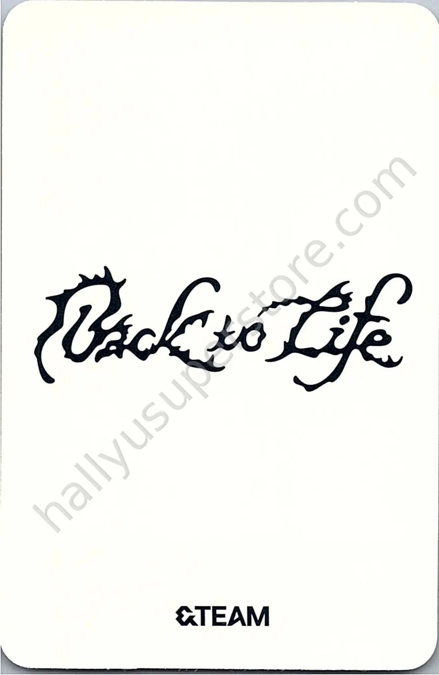 &amp;TEAM - Fuma - Back to Life album photocard B version roar version
