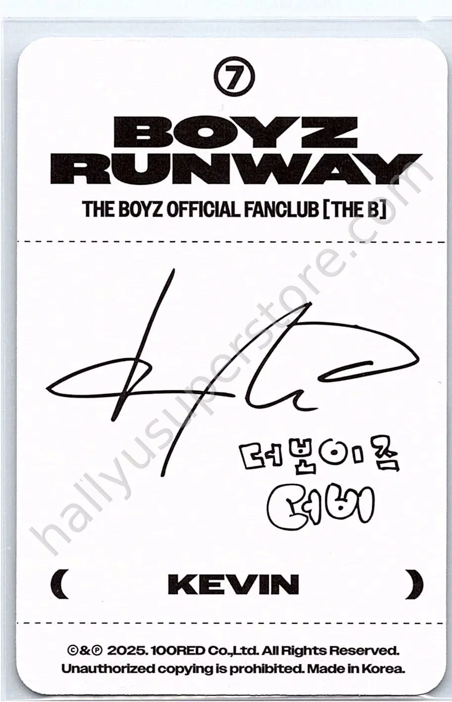 THE BOYZ - Kevin - 7th fankit