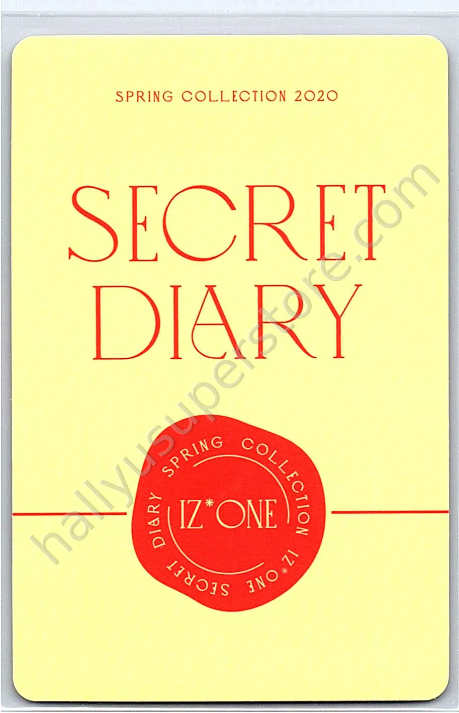 IZ*ONE - Yujin - SPRING COLLECTION 2020 “SECRET DIARY” photobook version photocard set