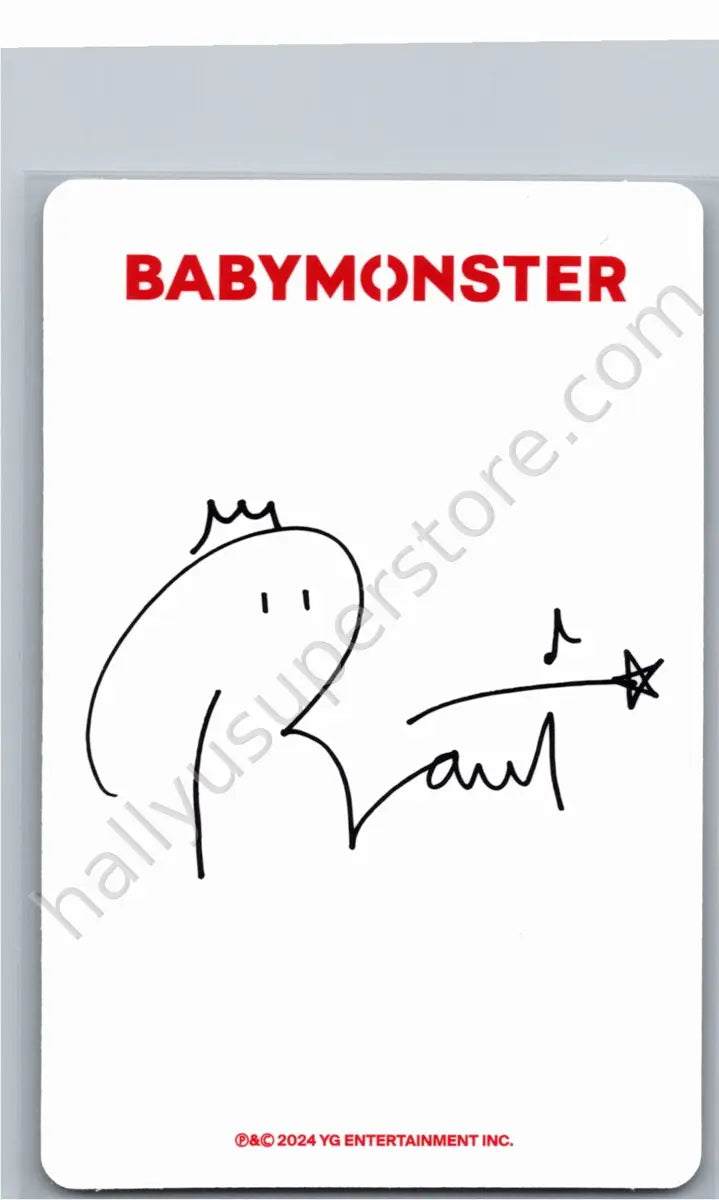 BABYMONSTER - Rami - BABYMONSTER - Rami - BABYMONS7ER Album yg tag version photocard set version 1