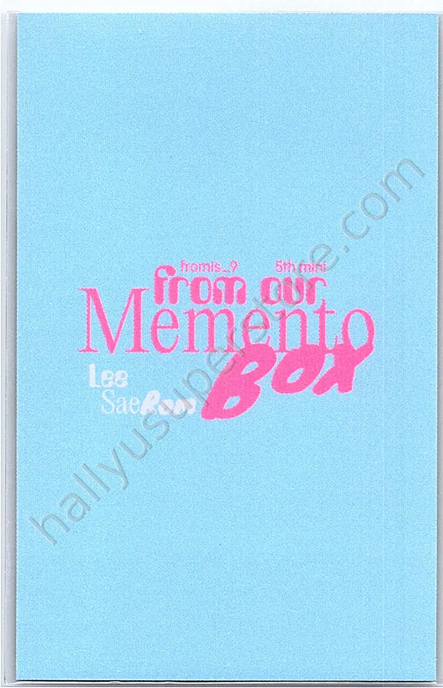 fromis_9 - Saerom - From Our Memento Box album photocard photobook version wish version