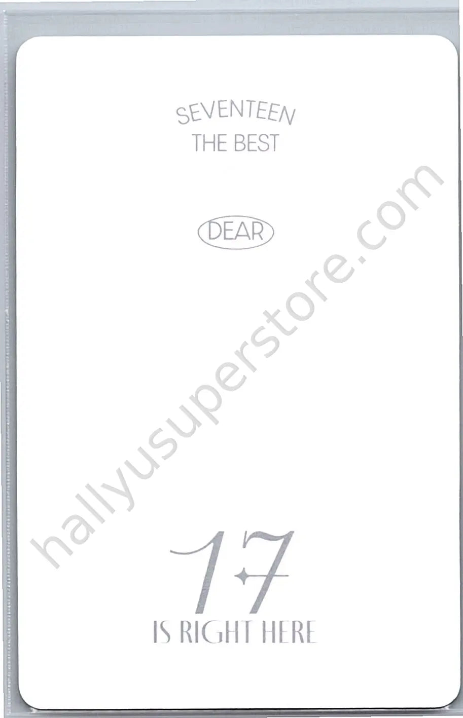 SEVENTEEN - Seungkwan - 17 IS RIGHT HERE carat version dear version photocard set
