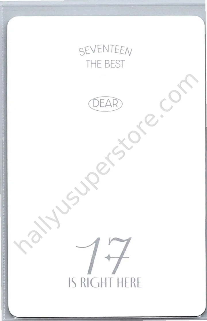 SEVENTEEN - Seungkwan - 17 IS RIGHT HERE carat version dear version photocard set