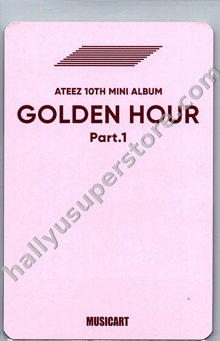 ATEEZ - San - ATEEZ - "Golden Hour : Part.1" MusicArt lucky draw round 2