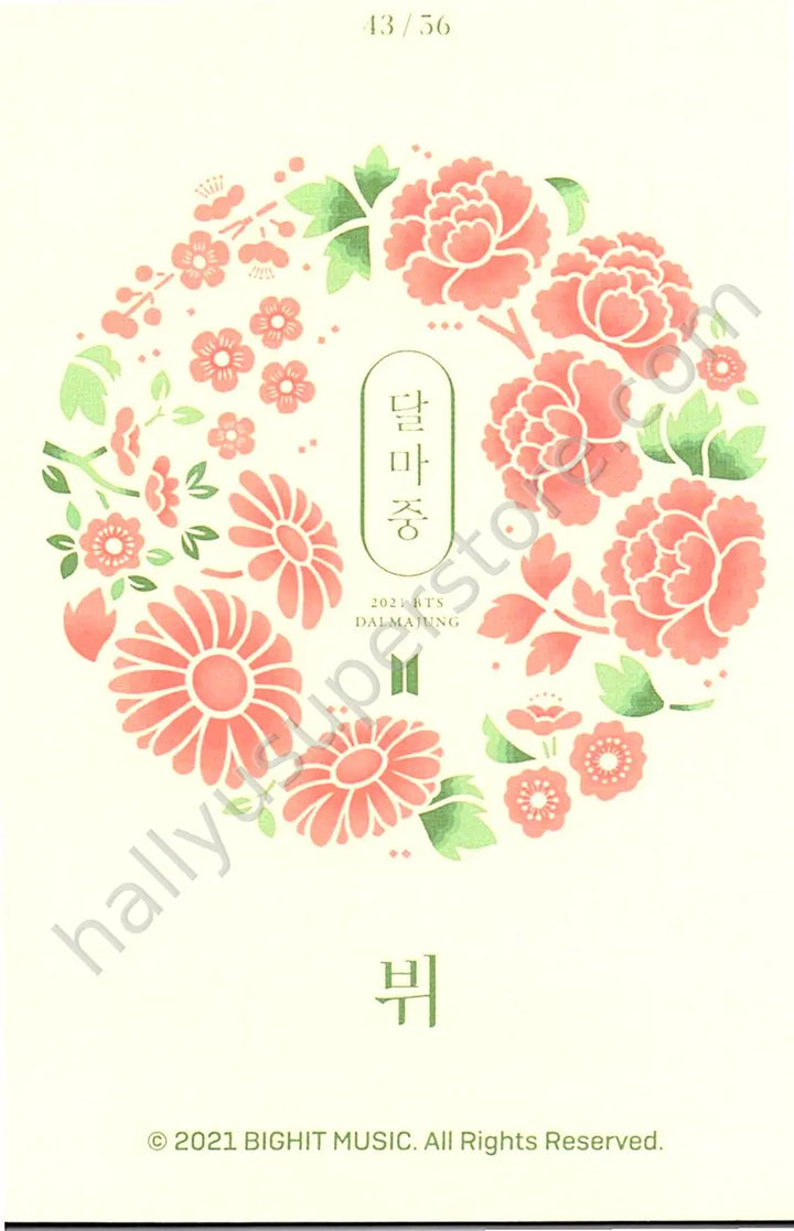 BTS - V - Dalmajung 2021 43/56 mini photocard