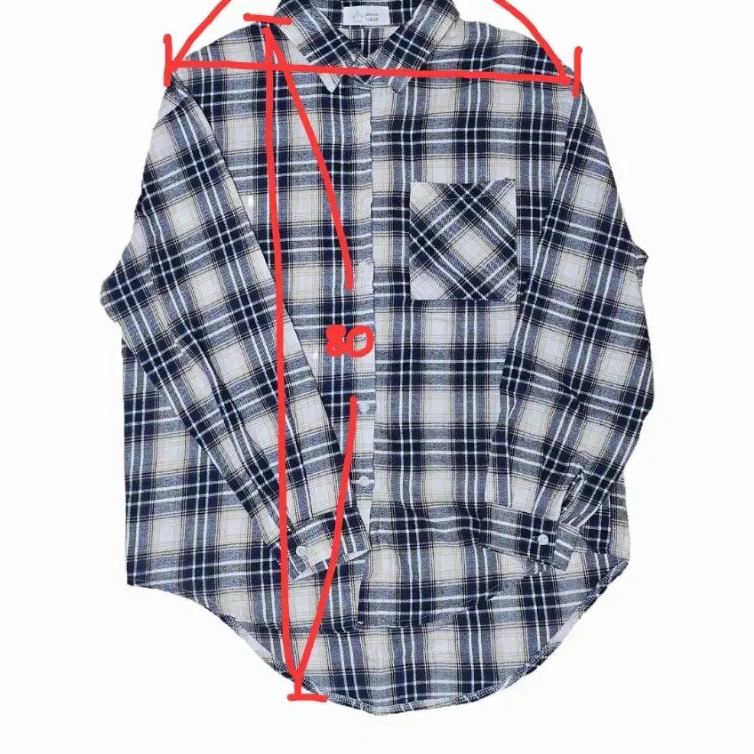 [BUNJANG] Checked Shirt / 체크 남방 셔츠