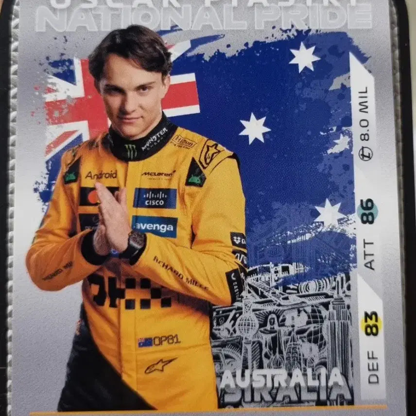 [BUNJANG] Topps Turbo Attack Oscar Piastri Card / 2025 F1 탑스 터보 어택 오스카 피아스트리 카드
