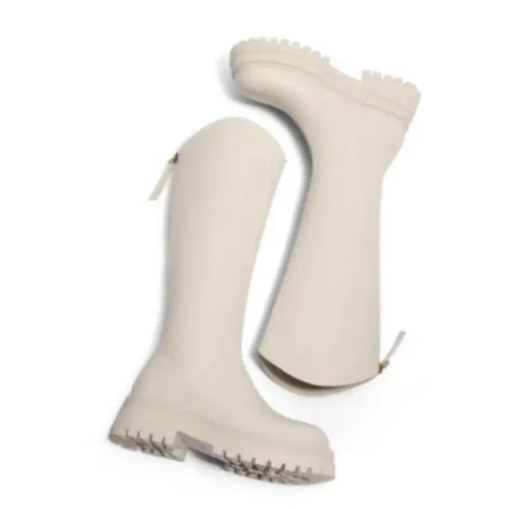 [BUNJANG] Ivory Wide Leg Long Boots 235 / [새상품] 아이보리 통넓은 롱부츠 235 / 미착용 / 실물 예쁨