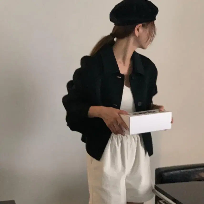 [BUNJANG] Bergamot Rotten Short Handmade Coat / 베르가못 로튼 숏 핸드메이드코트