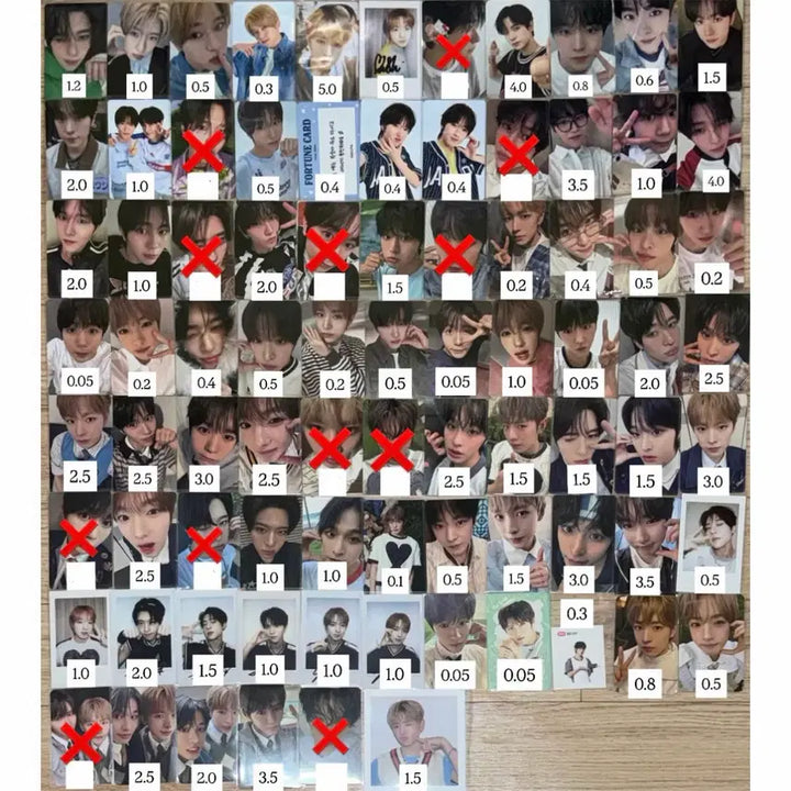 [SOLD OUT] 엔시티위시컬러리스트무모샵큐큐예사이즈위kms시온리쿠유우시재희료사쿠야포카