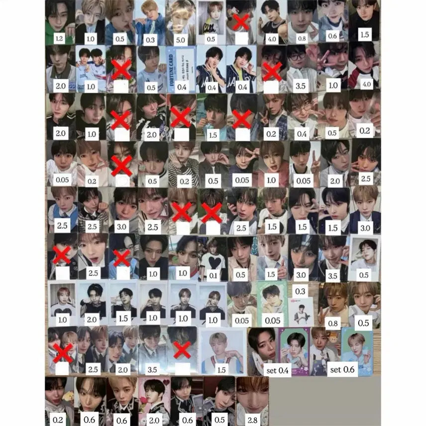 [SOLD OUT] 엔시티위시컬러리스트무모샵큐큐예사이즈위kms시온리쿠유우시재희료사쿠야포카