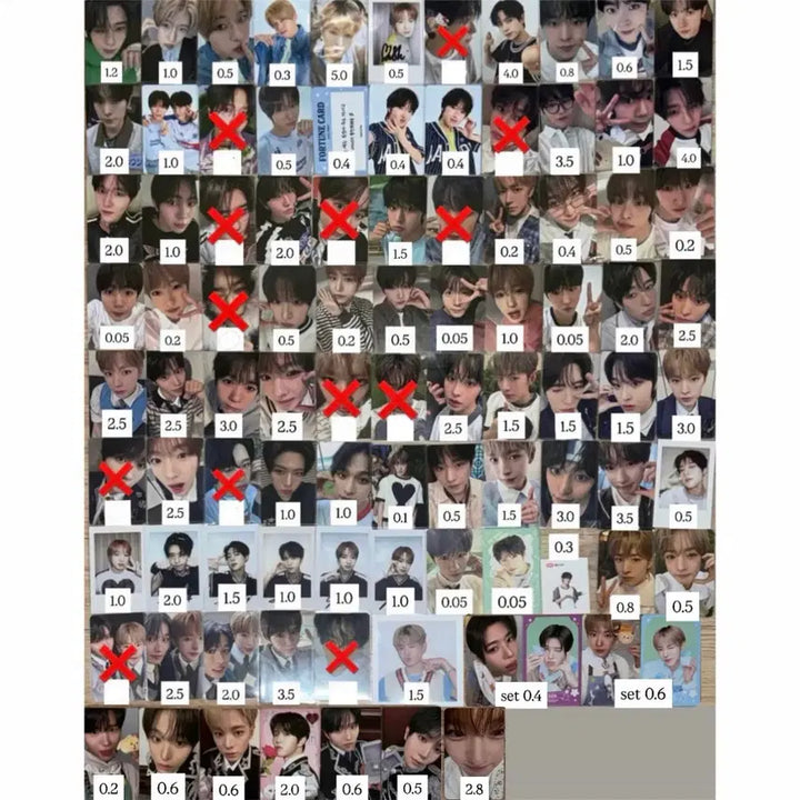 [SOLD OUT] 엔시티위시컬러리스트무모샵큐큐예사이즈위kms시온리쿠유우시재희료사쿠야포카