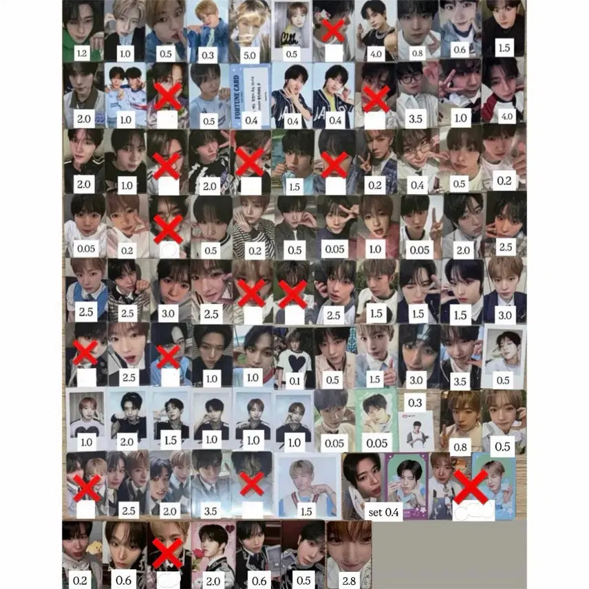 [SOLD OUT] 엔시티위시컬러리스트무모샵큐큐예사이즈위kms시온리쿠유우시재희료사쿠야포카
