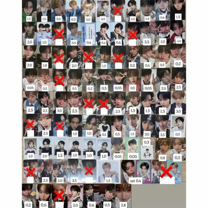 [SOLD OUT] 엔시티위시컬러리스트무모샵큐큐예사이즈위kms시온리쿠유우시재희료사쿠야포카