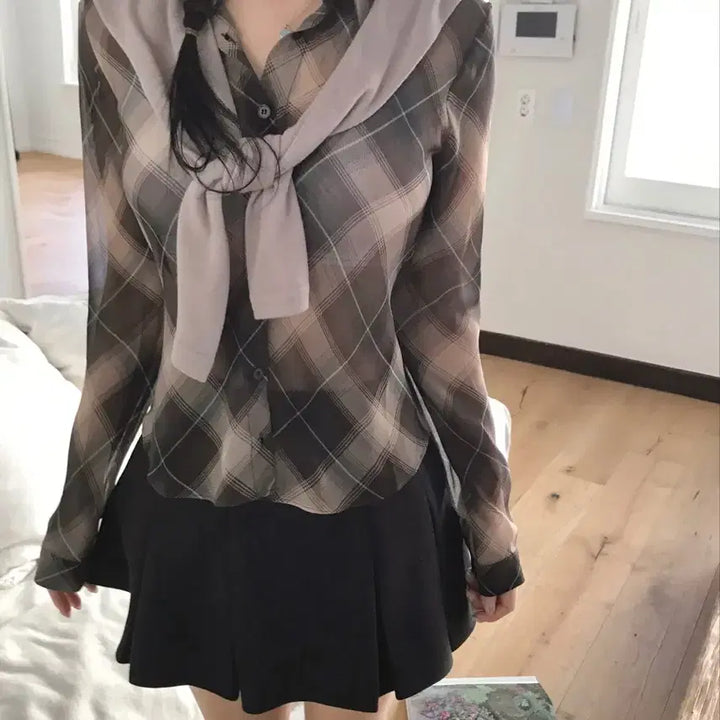 [BUNJANG] Zigzag Cloud Emotion Terry Full Basic Pleats Skirt / 지그재그 클라우드이모션 테린 풀 베이직 플리츠 스커트