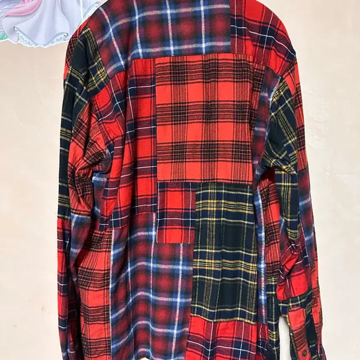 [BUNJANG] Human Made Crazy Check Long Sleeve Shirt Red / M) 휴먼메이드 크레이지 체크 롱슬리브 셔츠 레드