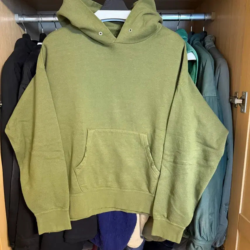 [SOLD OUT] [2] 비즈빔 앰플러스 후드 올리브