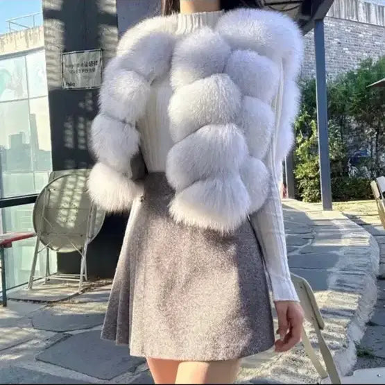 [BUNJANG] Saga Fox Fur Vest / 사가폭스퍼조끼