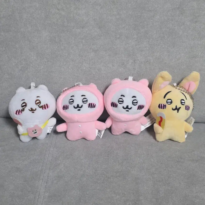 [BUNJANG] Chiikawa Monjjak-gwi Plush Keyring Set / 치이카와 먼작귀 인형 키링 세트