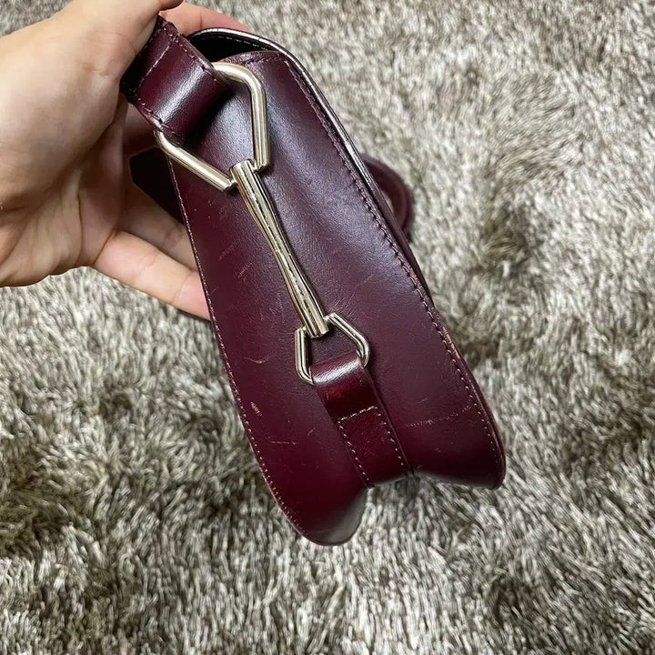 [BUNJANG] A.P.C Geneva Wine Crossbody Shoulder Bag / 아페쎄 A.P.C 제네바백 와인 크로스백 숄더백