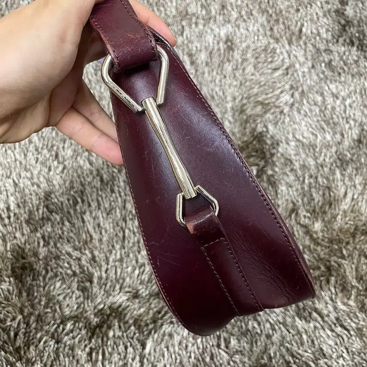 [BUNJANG] A.P.C Geneva Wine Crossbody Shoulder Bag / 아페쎄 A.P.C 제네바백 와인 크로스백 숄더백