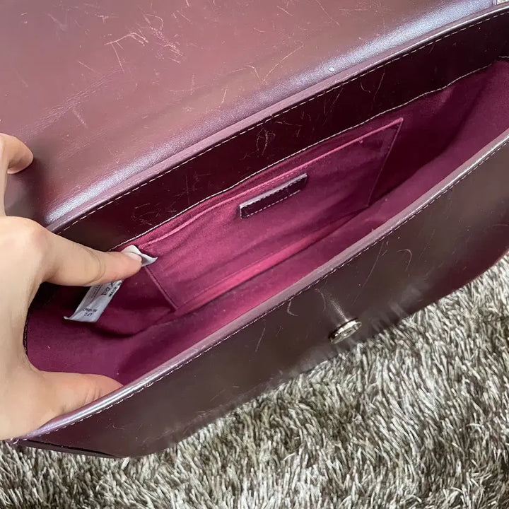 [BUNJANG] A.P.C Geneva Wine Crossbody Shoulder Bag / 아페쎄 A.P.C 제네바백 와인 크로스백 숄더백
