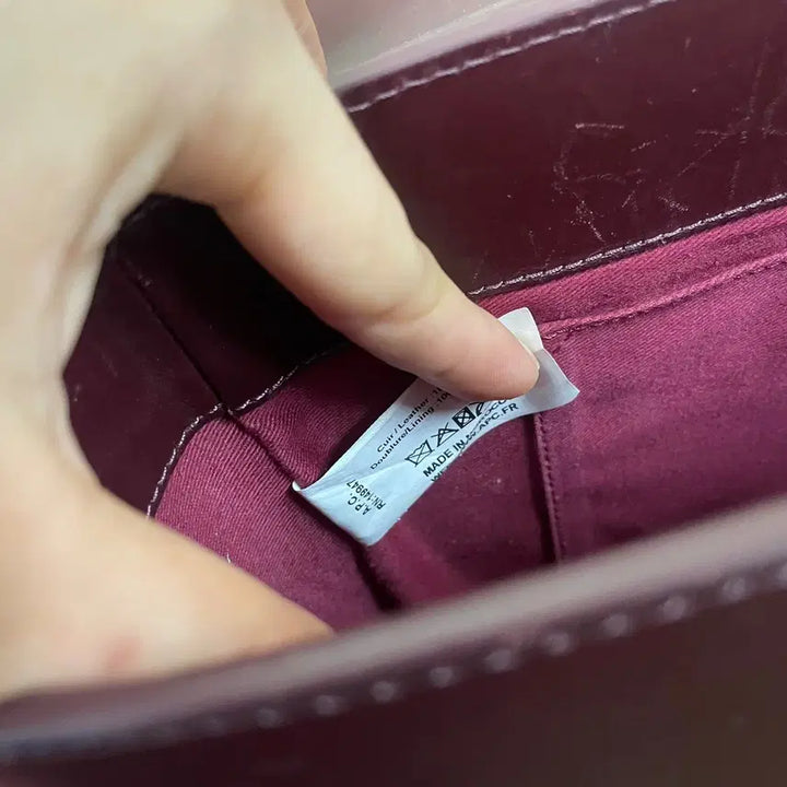 [BUNJANG] A.P.C Geneva Wine Crossbody Shoulder Bag / 아페쎄 A.P.C 제네바백 와인 크로스백 숄더백