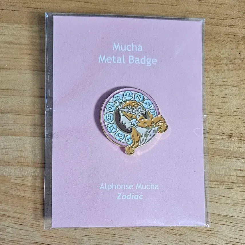 [BUNJANG] Alphonse Mucha Exhibition Metal Badge / 알폰스 무하전 금속뱃지