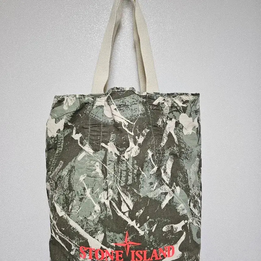 [BUNJANG] Stone Island Scan Camo Tote Bag / 스톤아일랜드 스캔 카모 온 스트레치 립스탑-OVD 토트백 (새 상품)