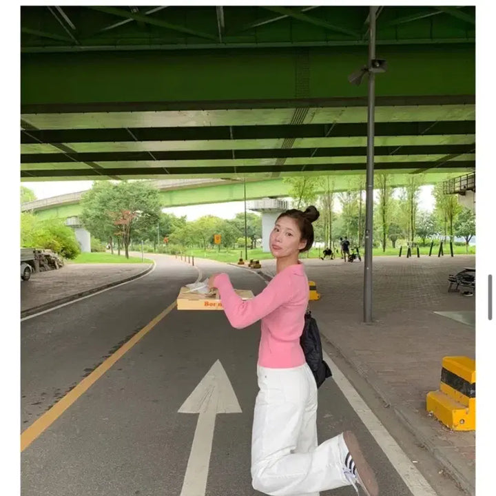 [BUNJANG] Winnlog Cotton Ugly Pants White / 윈로그 코튼 어글리 팬츠 화이트(새상품)