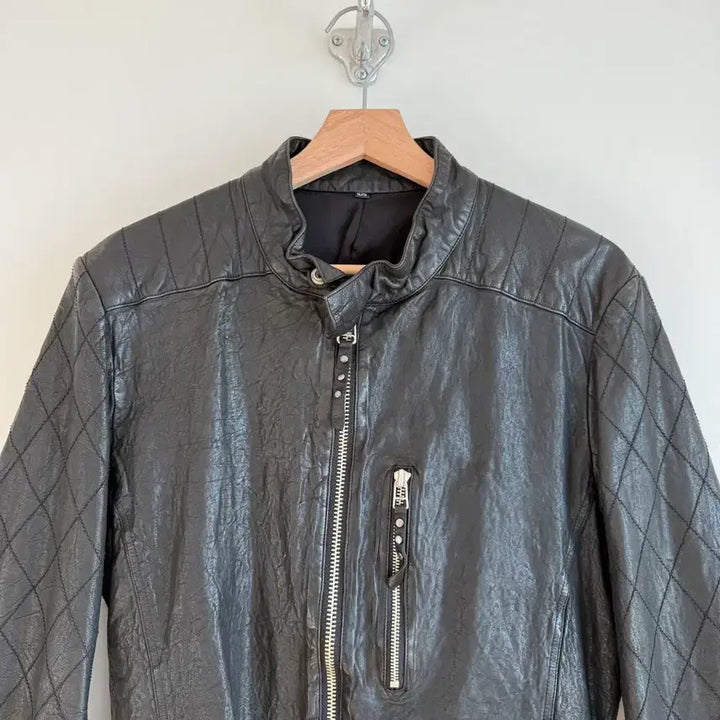 [BUNJANG] Pre-owned Lambskin Leather Jacket / Pre owned 램스킨 레더자켓