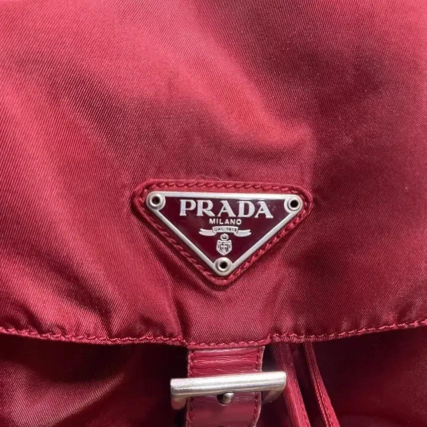 [BUNJANG] Prada Red Pocono Backpack / 프라다 레드 포코노 백팩