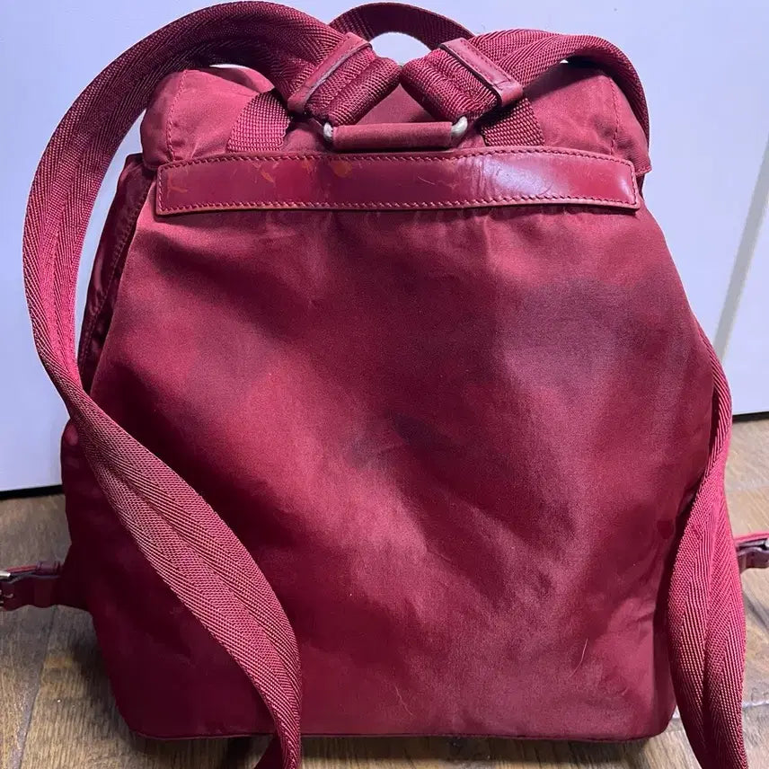 [BUNJANG] Prada Red Pocono Backpack / 프라다 레드 포코노 백팩