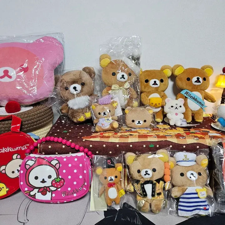 [BUNJANG] Rilakkuma Marine Look Keyring Plush / 고전 리락쿠마 키링인형 마린룩리락 택있음 새상품