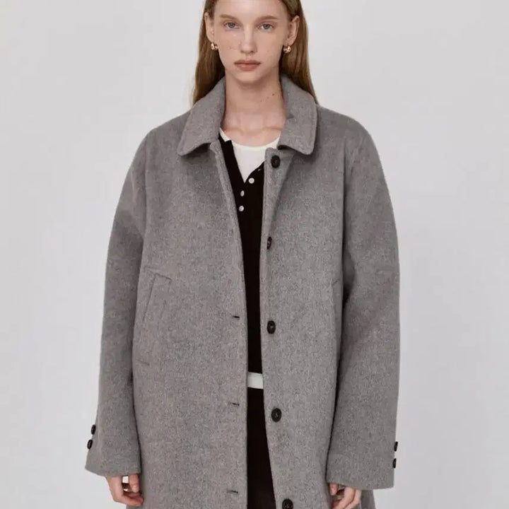 [BUNJANG] Le Sserafim Classic Wool Coat / 르세지엠 클래식 울 코트(미착용/정가 33만)