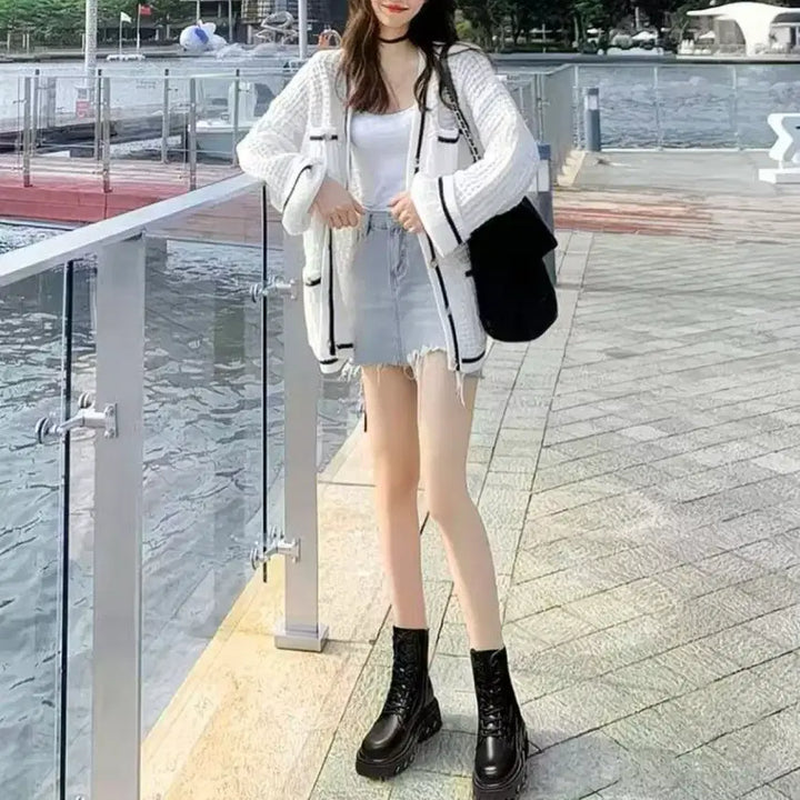 [BUNJANG] Black Fur Lined Winter Boots / 블랙 퍼 안감 워커 부츠(새 상품)