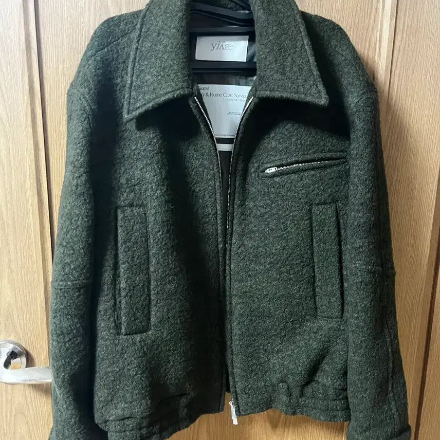 [BUNJANG] Yiyae Wool Drissler Jacket (Khaki) / Yiyae 울 드리즐러 자켓 (카키)
