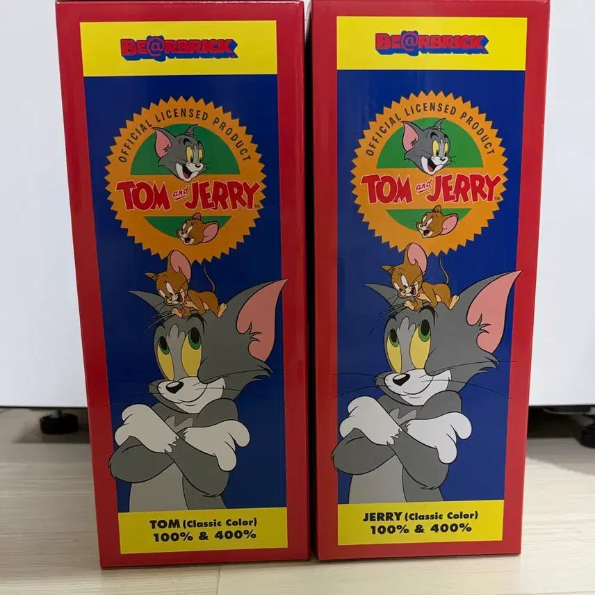 [BUNJANG] Bearbrick Tom and Jerry Classic 400% + 100% Set / 베어브릭 톰과제리 클래식 400%+100% 세트 (미개봉)