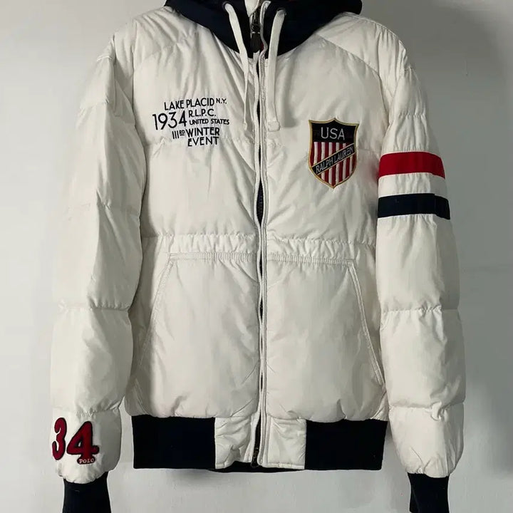 [BUNJANG] 폴로 랄프로렌 USA 2010 올림픽 후드 패딩 (on.31) / 폴로 랄프로렌 USA 2010 올림픽 후드 패딩 (on.31)