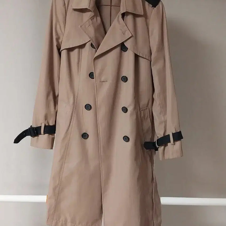 [BUNJANG] Plastic Island Beige Trench Coat (Size 55) / 플라스틱 아일랜드 베이지 트렌치 코트 55