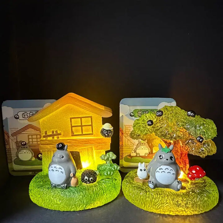 [BUNJANG] Ghibli Totoro LED Figure Set / 지브리 토토로 LED 피규어 판매합니다!