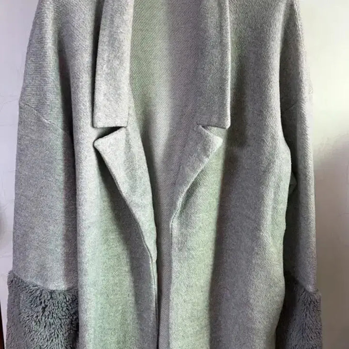 [BUNJANG] Zara Trafaluc Wool Cardigan Gray / 자라 트라팔룩 울 가디건 그레이 퍼프 소매