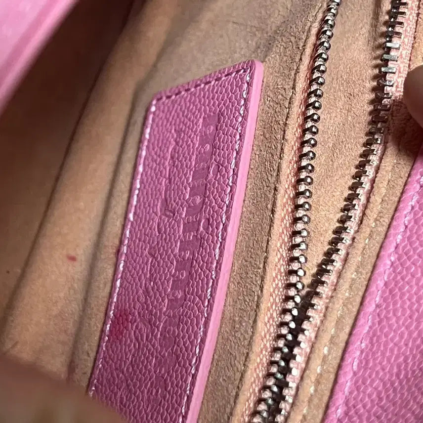 [BUNJANG] Minitmute Baton Micro Caviar Pink Bag / 미닛뮤트 바톤마이크로 캐비어핑크