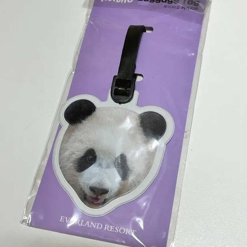 [SOLD OUT] 새상품 에버랜드 루이바오 러기지택 네임택