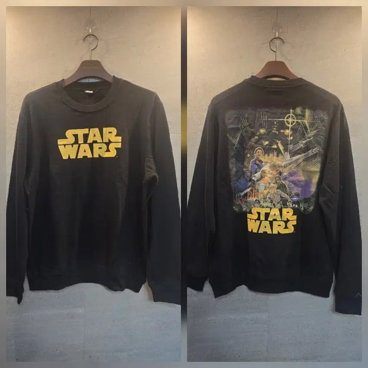 [BUNJANG] Star Wars Logo Graphic Black Sweatshirt / 스타워즈 정품. 맨투맨 티셔츠. 블랙.