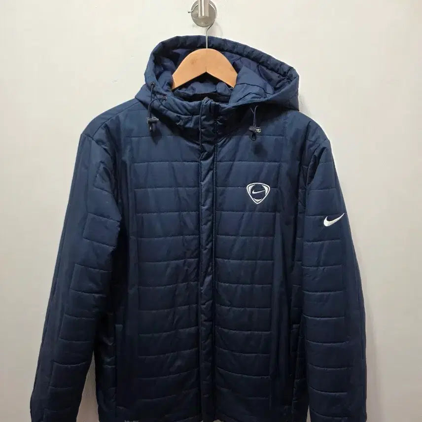 [BUNJANG] Nike Hooded Padded Jumper Navy M / 나이키 후드 패딩 점퍼 네이비 M