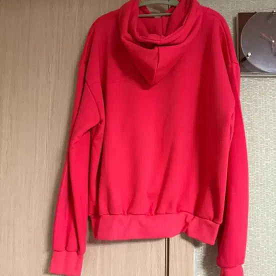 [BUNJANG] Superb Red Fleece Hoodie / 새상품 슈퍼브 빨간색 기모후드티