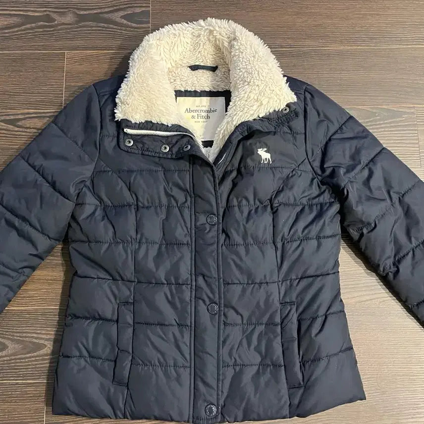 [BUNJANG] Abercrombie Navy Quilted Padded Jumper M / 아베크롬비 네이비 퀼팅 패딩 점퍼 M