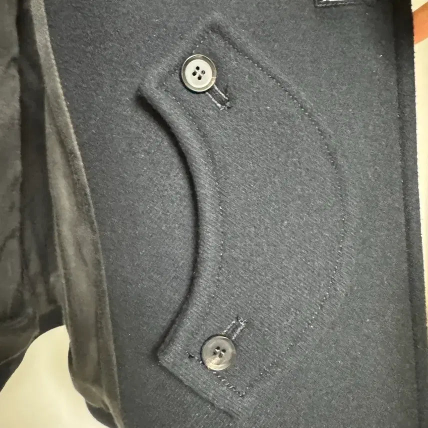 [BUNJANG] Auralee Super Fine Wool Half Coat Navy / 오라리 슈퍼파인울 하프코트(피코트) 3사이즈 네이비