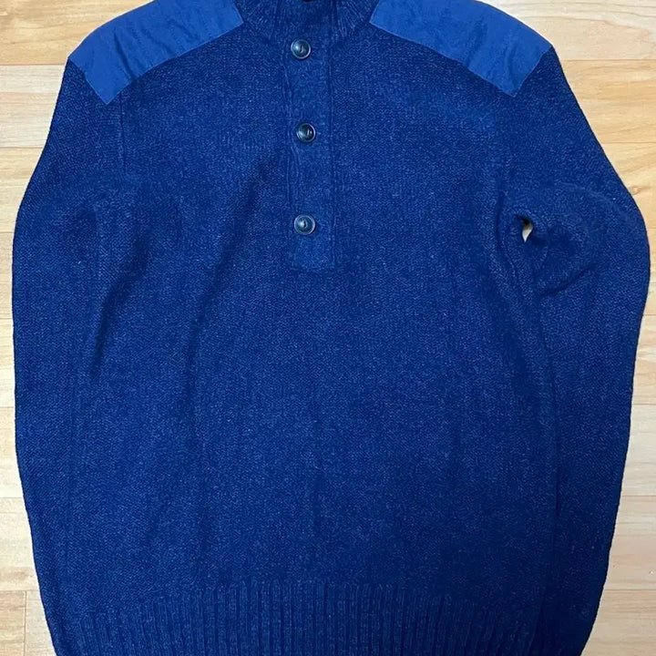 [BUNJANG] Polo Ralph Lauren Shoulder Patch Button-Up Sweater / [XS] 폴로 랄프로렌 숄더 패치 버튼업 스웨터